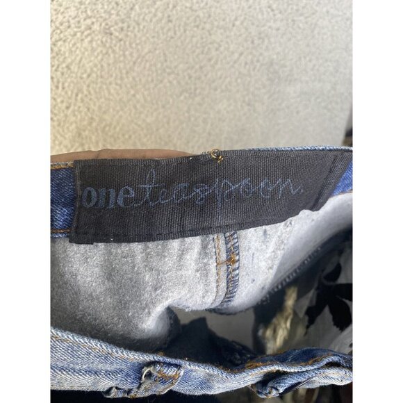 One Teaspoon Womens Dusty Hawks Jean Shorts Distressed‎ Pockets Size 25 - Picture 4 of 7